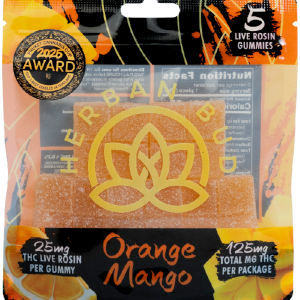 Delta-9 THC Gummies – 125mg ~ Orange Mango