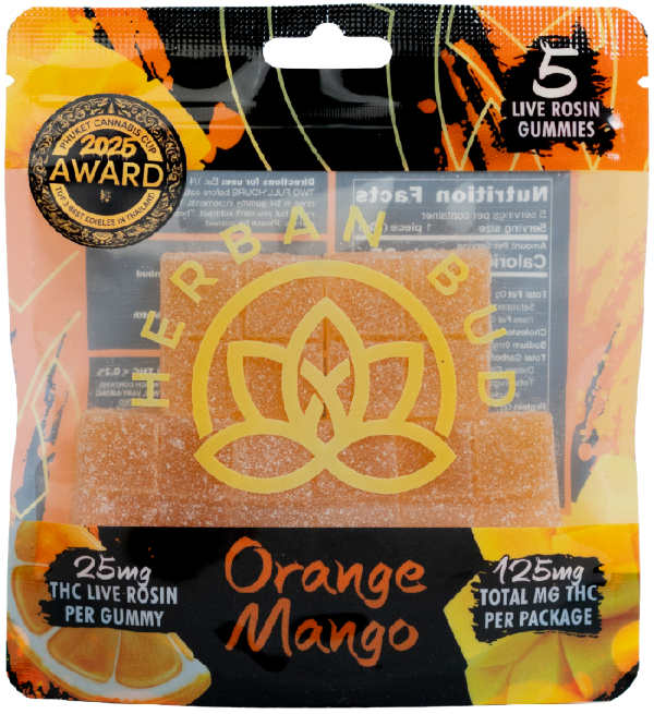 Delta-9 THC Gummies - 125mg ~ Orange Mango