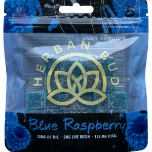 Delta-9 THC Gummies – 150mg ~ Blue Raspberry