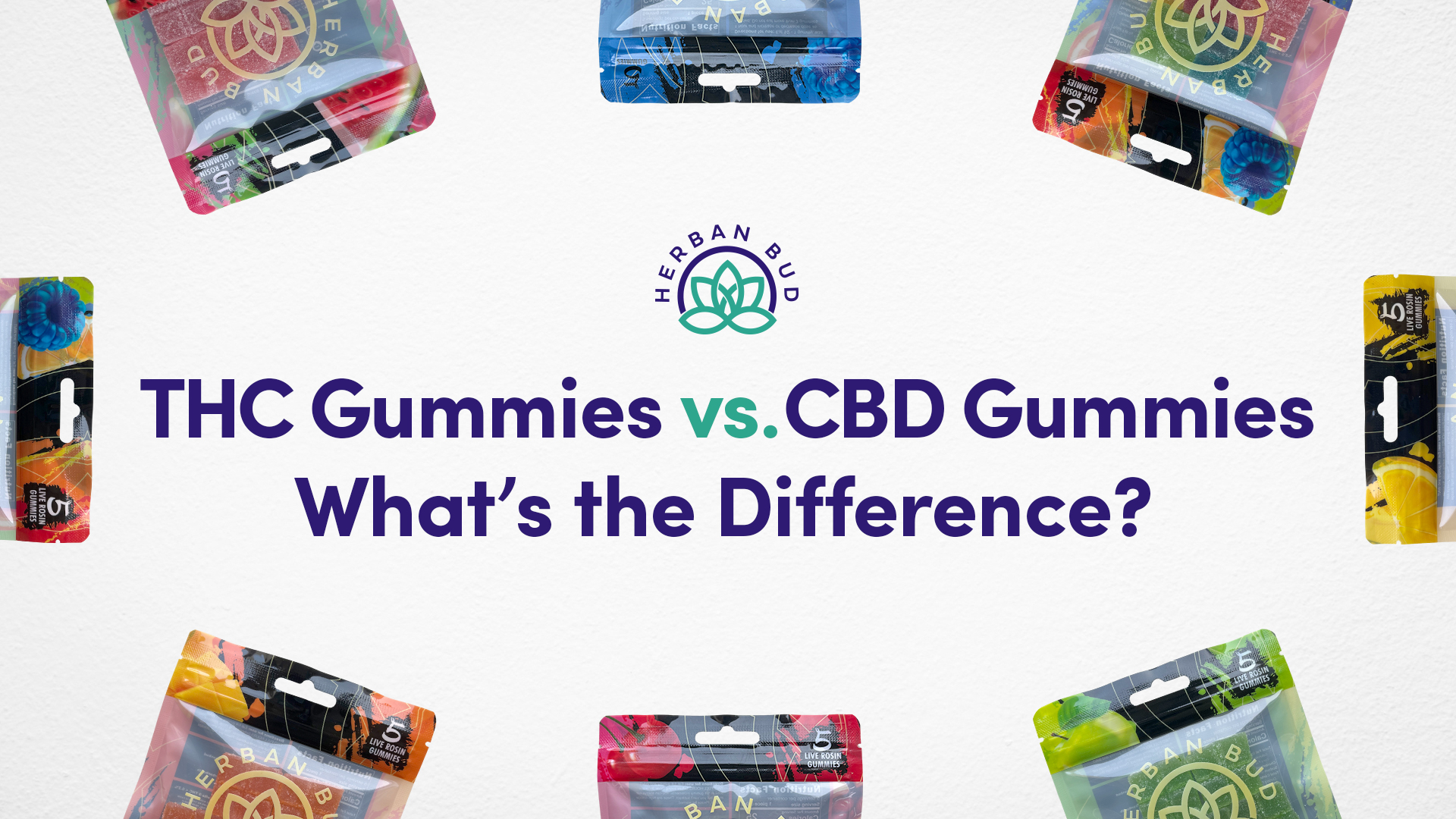 THC Gummies vs CBD Gummies